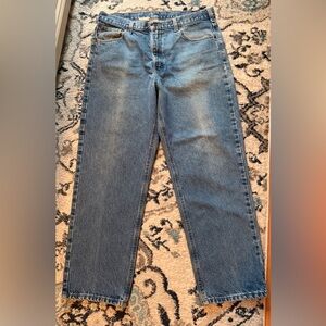 Carhartt Jeans Mens Tag Size 38x30 Blue Relaxed Fit Denim Actual Size 36x29 1/2